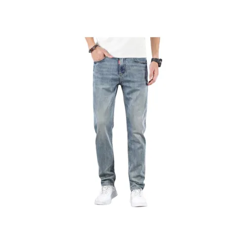 JIKENDI Ностальгический синий Мужские Джинсы