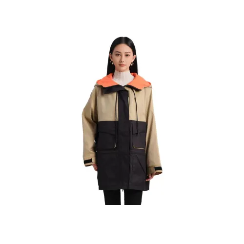 Blood Glitter Тренчкот Женский Черный