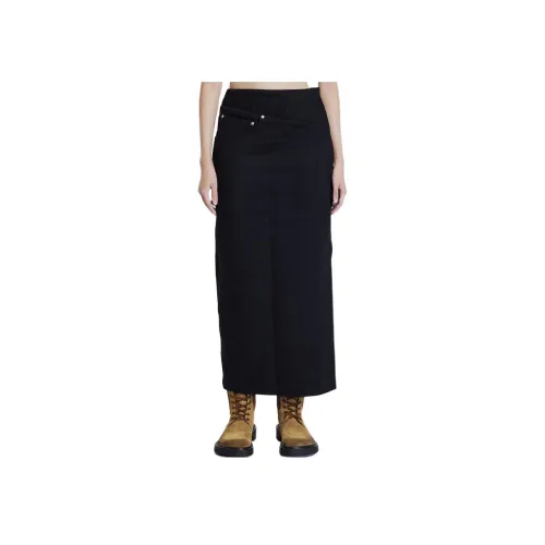 LOEWE Denim Long Skirt Women's Black