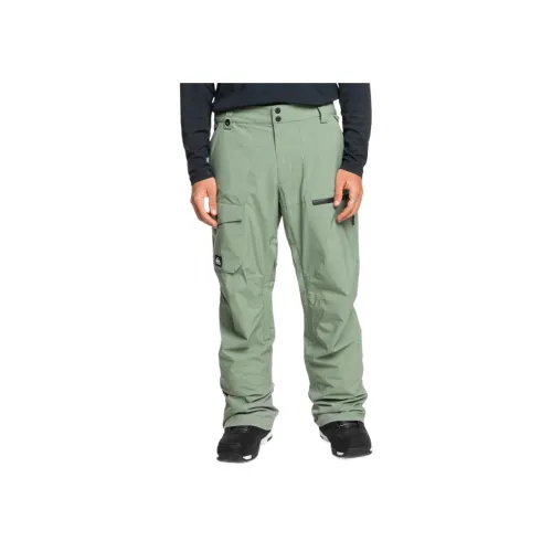 Quiksilver Зеленые Мужские Лыжные Штаны