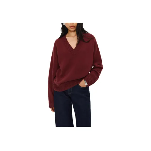 REFORMATION Jadey Кашемир OVERSIZED V-образный вырез Свитер Женские