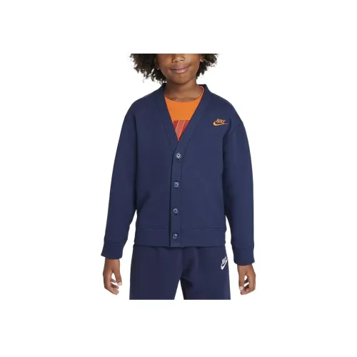 Nike Sportswear Club Темно-синий Детские дошкольные свитеры