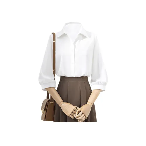 SIBAISHE Белые Женские Рубашки