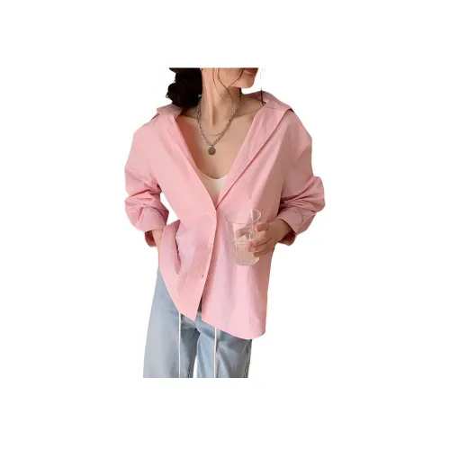 NANING9 Розовые Женские Рубашки