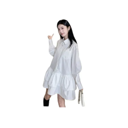 FINDSME GAGA Длинное платье с длинными рукавами женское