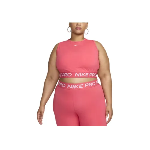 nike Dri Fit Cropped Топ на бретелях Большой размер Спортивные жилеты Женские Розовый