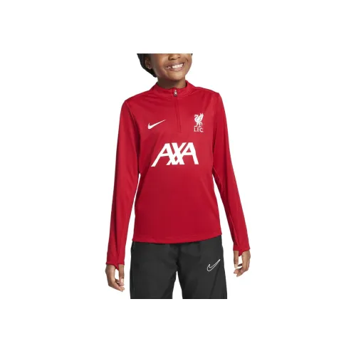 Nike Куртки Пальто LiverpoolFC Красный Белый Подростки