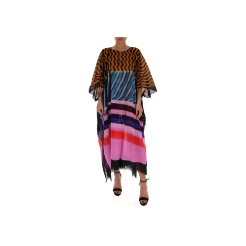 DRIES VAN NOTEN Многоцветные Женские Длинные Платья с Рукавами