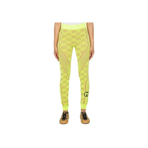 GUCCI Желтые Женские Леггинсы