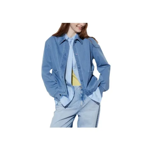 UNIQLO Куртки и Пальто Женские Розовый Синий