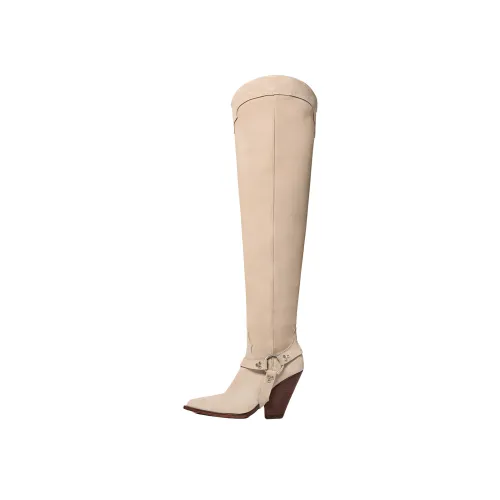 SONORA BOOTS Женские ботинки выше колена, бежевые