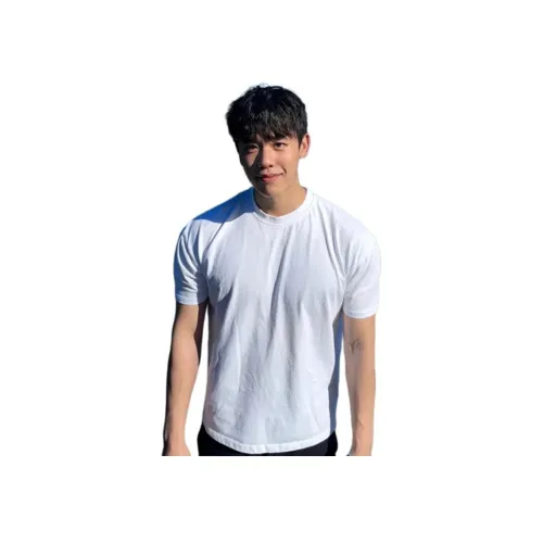 DANJUE Жемчужно-белый Унисекс Футболки