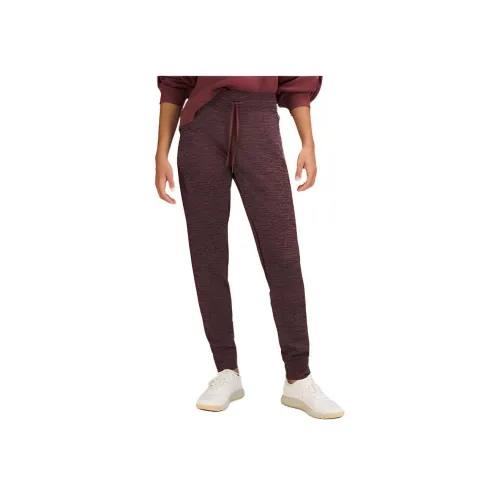 lululemon Engineered Warmth Jogger Вязаные Тренировочные Брюки Женские Hot Бургунди Розовый Серый Коричневый Черный