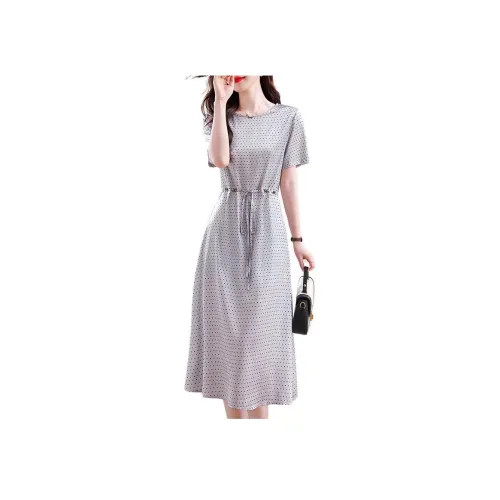 H YXIANG Цвет изображения Женские Короткие Платья с Рукавами