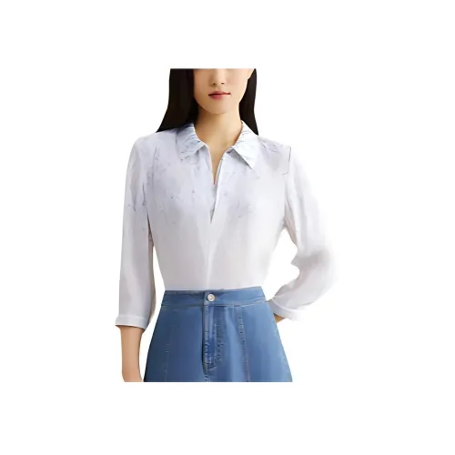 Yiner SS24 Рубашка Женская Кремово-Белая