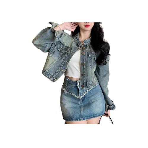 ASW ONLINE Denim Jacket Women's Blue