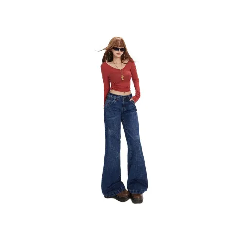 MINETTE Blue Women's Jeans MINETTE Синий Женские Джинсы