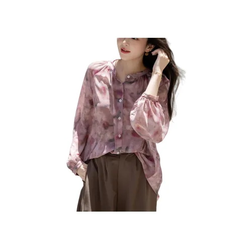 Dme Мягкий фиолетовый Женские рубашки