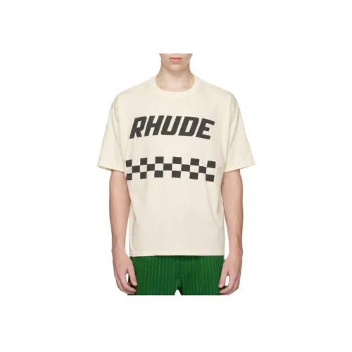RHUDE Белая Мужская T-Рубашка