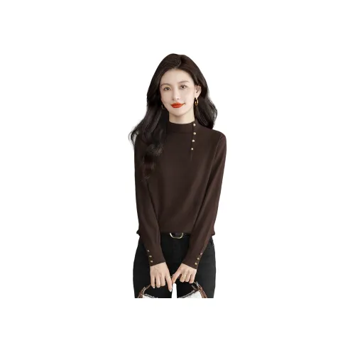 Cypress House Темно-коричневый Женский Трикотаж