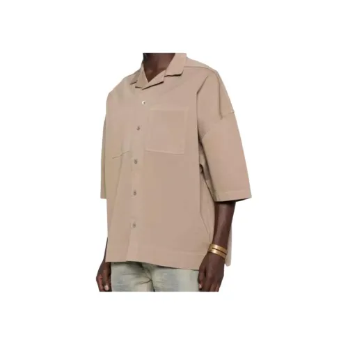 Rick Owens DRKSHDW Бежевые Мужские Рубашки