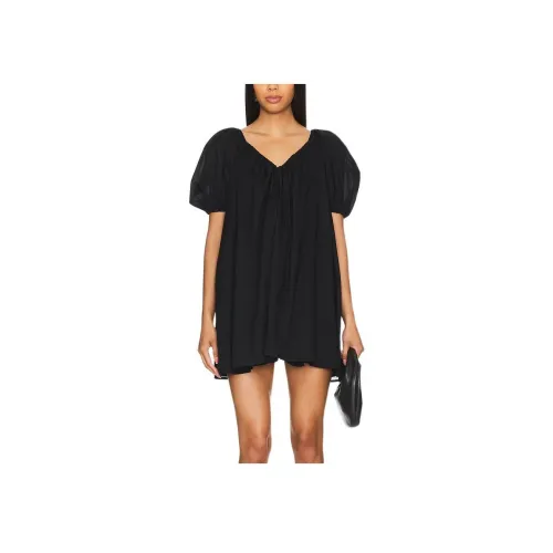Tularosa Black Женские Короткие Платья с Рукавами