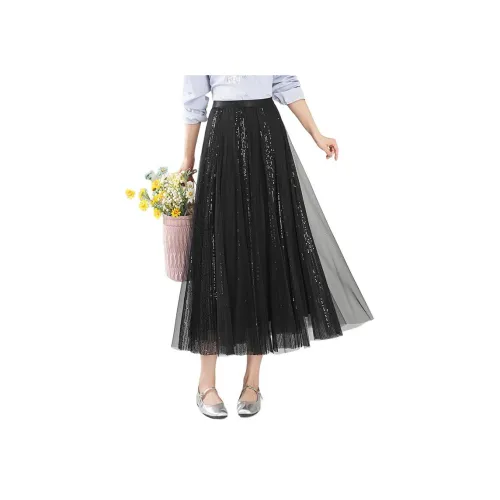 MJ Осенний Повседневный Длинный Юбка Женские