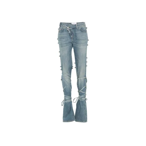Alexander McQueen Светло-синие Женские Джинсы