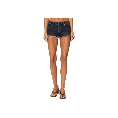 Edikted Mistie Denim Micro Shorts Джинсовые шорты Женские