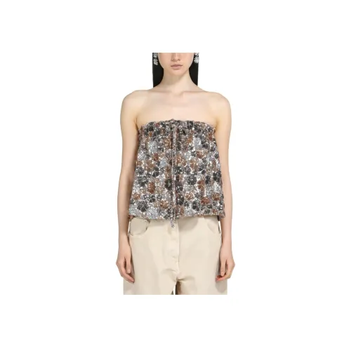 N°21 Без бретелей Топ Женская Серебряная