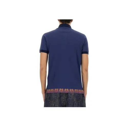 ETRO Синий Мужская Поло
