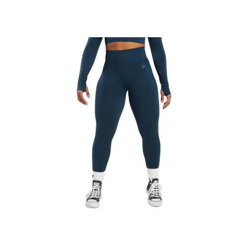 GYMSHARK Джинсовые синие Женские Леггинсы