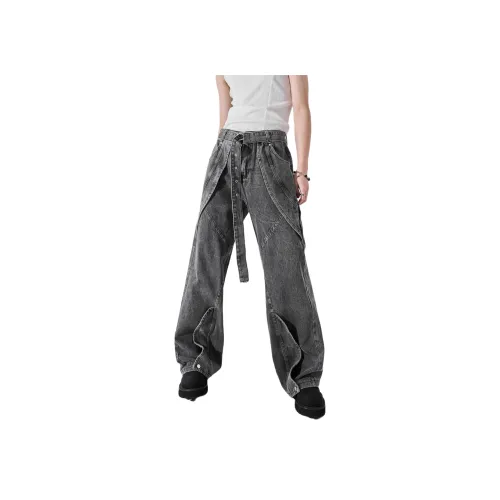 ALL IN Мытый серый Мужские Джинсы