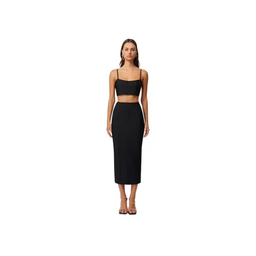 ELLIATTCOLLECTIVE Юбка-платье Женское Черное