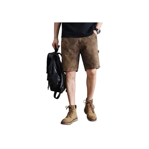 GEOGRE ALEX Коричневые Мужские Джинсовые Шорты