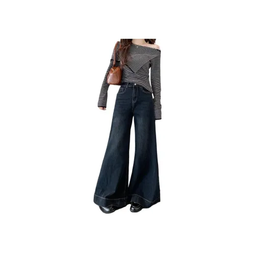 ZCDECO Темно-синие женские джинсы