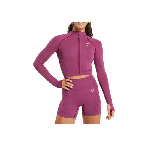 GYMSHARK VITAL SEAMLESS 2,0 Куртки и пальто Женские Сливовый Розовый Marlstone