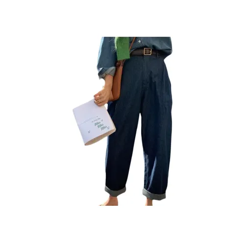 NANING9 Синие Женские Джинсы