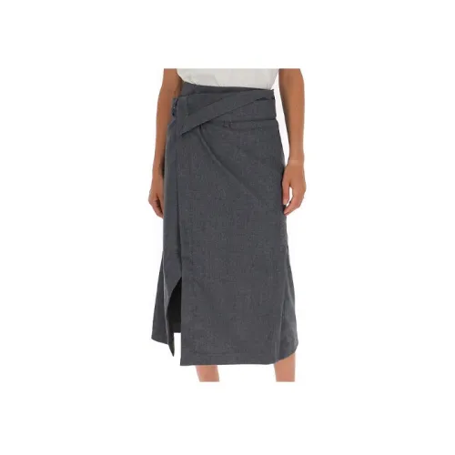 3,1 PHILLIP LIM Темно-серый Женские Повседневные длинные юбки