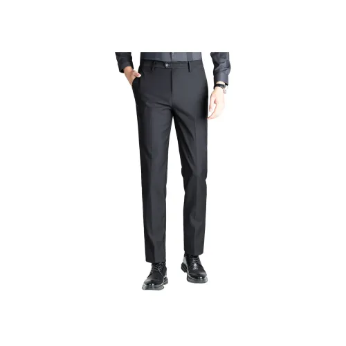 FORTEI Мужские брюки для костюма черного цвета