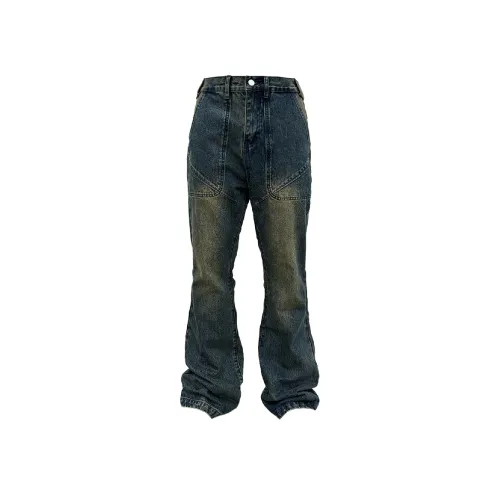 RUSURE Джинсы Унисекс Dirty Washed Blue