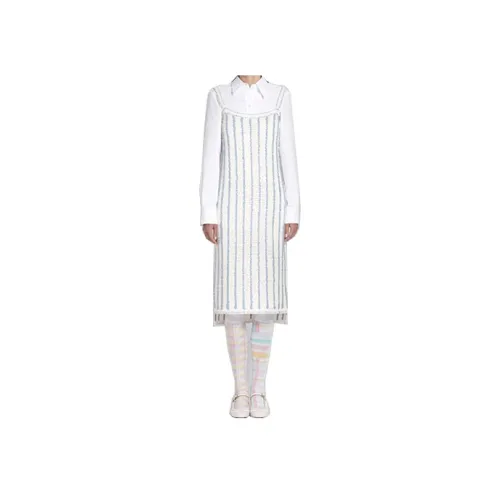 THOM BROWNE Blue Женские Длинные Платья с Рукавами