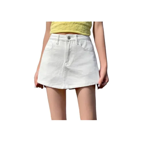 Белый медведь Джинсовые короткие юбки Женские