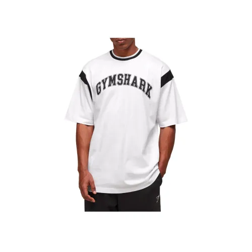 GYMSHARK Белый Мужской T-Рубашки