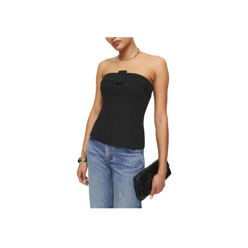 Reformation Aradia Топ Без бретелей Топ Женский Черный