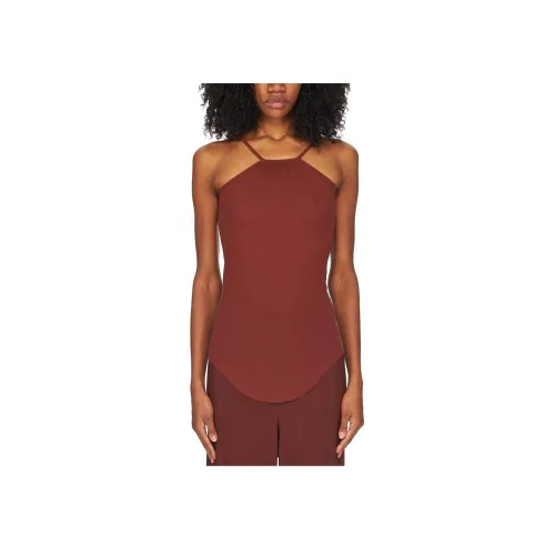 RICK OWENS совместный бренд RO SS24 Майка Женская Henna Коричневый