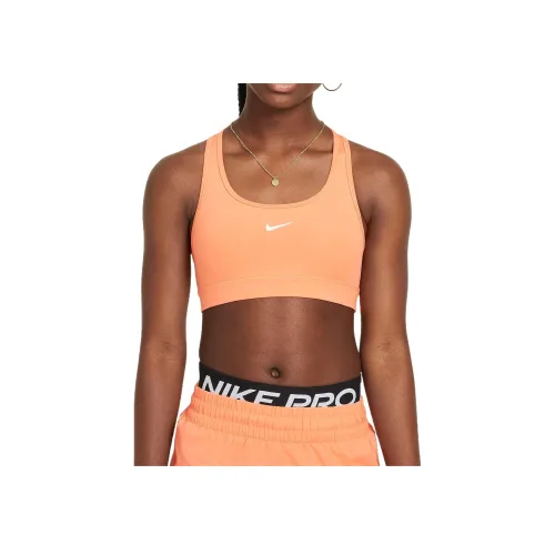 Nike Dri Fit Апельсин Школьный возраст Бандо / Бюстгальтеры / Спортивные бюстгальтеры