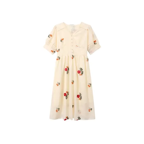 ZCDECO Короткий рукав платье женское белое