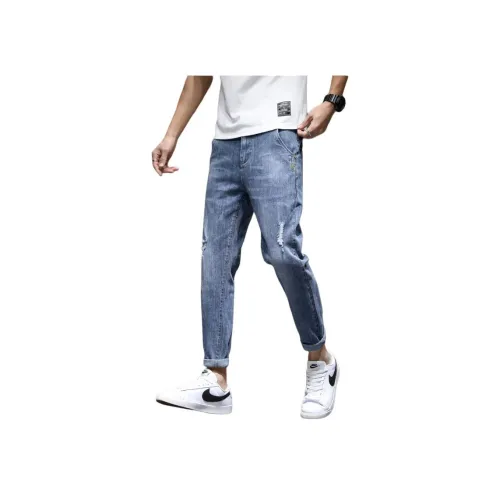 CHAORENBANG Синий Мужской Джинсы