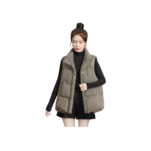 Cypress House Жилет Женские Темно-серый Зеленый